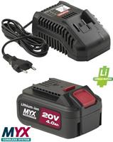 SET CARICAB.UNIVERSALE+1 BATT.4AH 20V