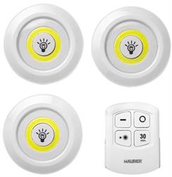 LAMPADA PER ARMADI SET 3 LUCI C.TELEC.