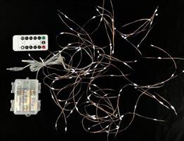 LUCI NATALE 100 MLED BATT. BIANCOCALDO