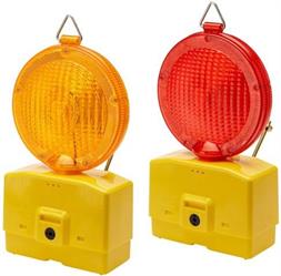 LAMPADA STRAD. 2 BATT. LUCE AMBRA LED