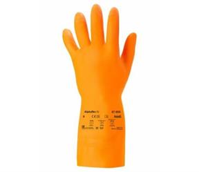 GUANTI LATTICE ARANCIO EXTRA 75 T. 9