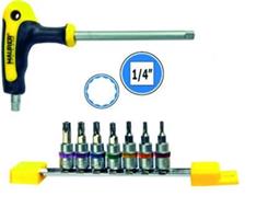 SET INSERTI BUSS.TORX FORO+IMPUG.PZ 8