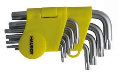 CHIAVI TORX CORTE C.FORO PZ 9 T10-50