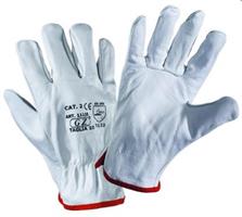 GUANTI FIORE BOVINA TG  8 ORLATI