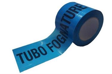 NASTRO SEGN.AZZURRO TUBO FOGNAT.MT.200