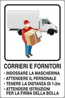 CARTELLO ALL.CORR.E FORNIT CM.30X20