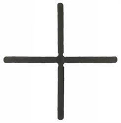 DISTANZIAT.PLAST.CROCE MM.2 CF PZ 250