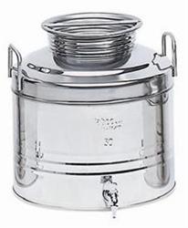 CONTEN.ACCIAIO INOX PRED.RUBINET.LT 15