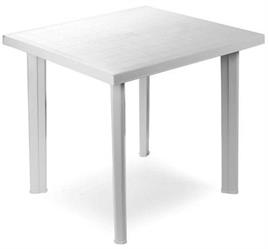 TAVOLO FIOCCO BIANCO CM 75X80 IN PLP