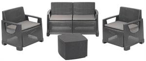 SET RATTAN BELLAGIO ANTRAC. C.CUSCINI