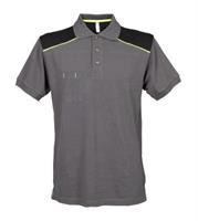 POLO BORDEAUX GRIGIO/NERO TG.L