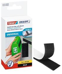 NASTRO VELCRO ADES. NERO MM20X100CM