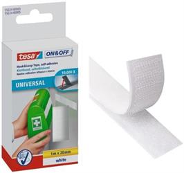 NASTRO VELCRO ADES. BIANCO MM20X250CM