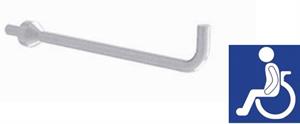 PORTAROTOLO INOX LACC.BIANCO CM.12