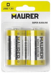 BATT.MAURER ALCALINE 1,5V TORCIA PZ 2