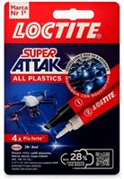 ADESIVO ATTAK PLASTICA 2GR+4ML ATTIV.