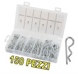 KIT COPPIGLIE ACCIAIO PZ 150 SCATOLA