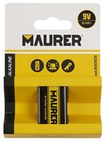 BATT.MAURER ALKALINE 9V TRANSI. PZ 1