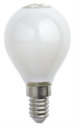 LAMPADA SFERA MILKY LED 6,5W C.FIL.E14